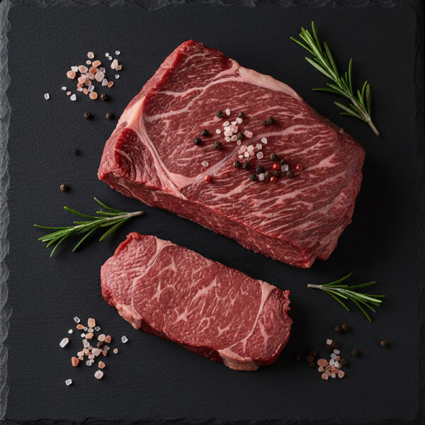 Bifteck de bœuf très tendre coupé en tranches moyennes