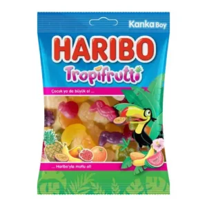 Bonbon Haribo Tropi Frutt halal fabriqué en Turquie, saveurs fruitées