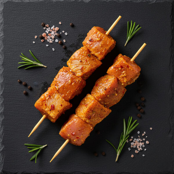Brochettes de poulet masala