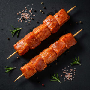 Brochettes de poulet paprika