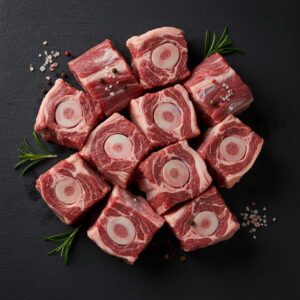 Collier d’agneau coupé en morceau moyen