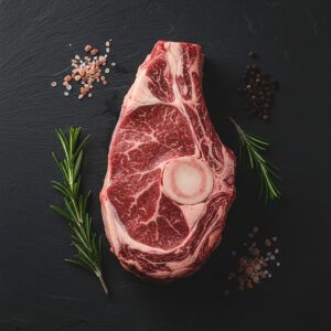 Côte de bœuf coupé moyennement