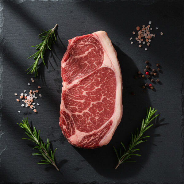 Faux-filet de bœuf coupé en tranches moyennes
