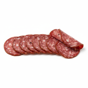 Saucisson sec bœuf-volaille coupé en tranche