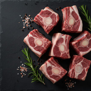 Gigot d’agneau coupé en morceaux moyen