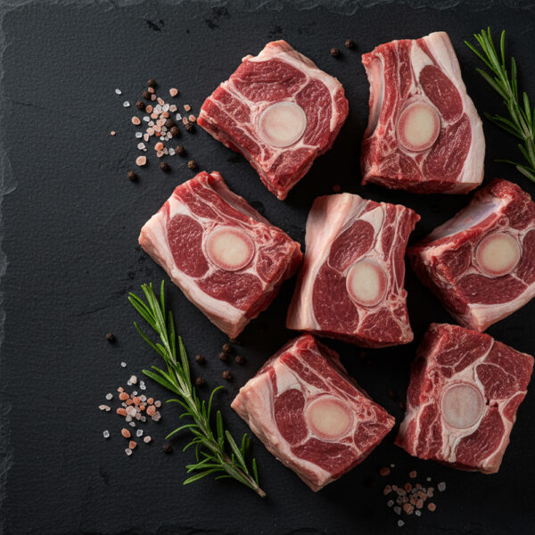 Gigot d'agneau coupé en morceaux moyen