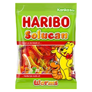 Bonbons Solucan halal Haribo aux saveurs fruitées