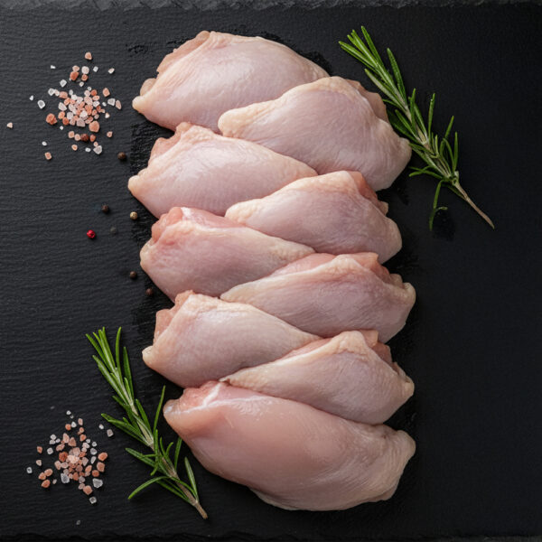 Haut de cuisse de poulet désossé et sans peau