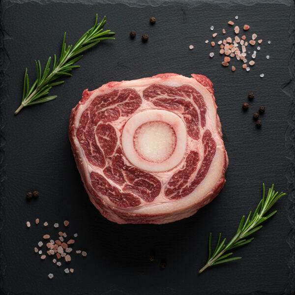 Jarret de bœuf coupé en morceaux moyens