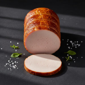 Rôti de poulet fumé en tranche