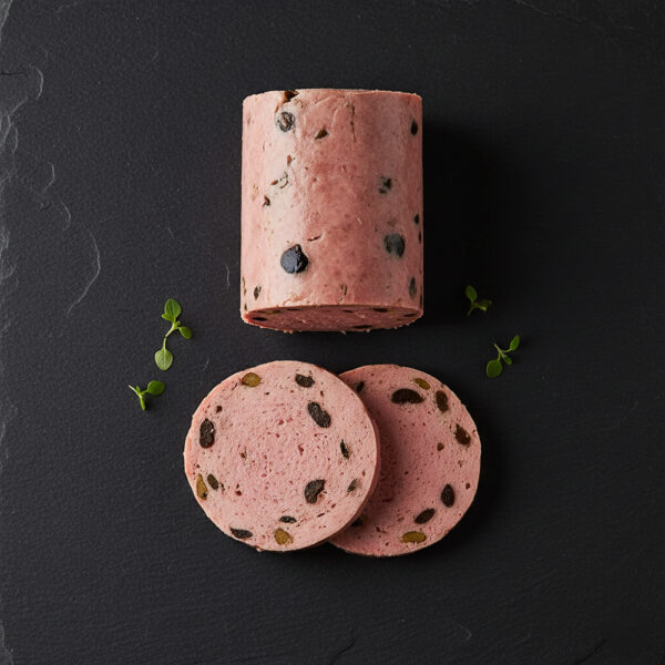 Roulade bœuf-volaille aux olives en tranches