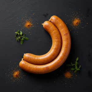 Saucisse de veau non piquante à la farce de veau au tandouri