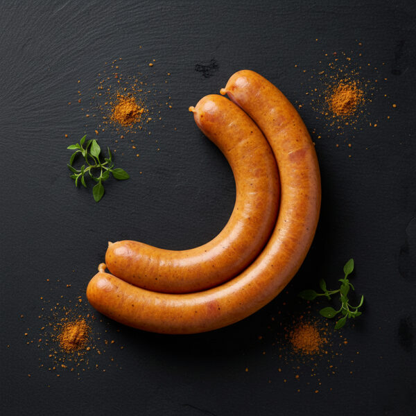 Saucisse de veau non piquante à la farce de veau au tandouri