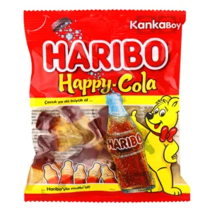 Bonbons Happy-Cola halal Haribo aux saveurs cola, tendres et fruités
