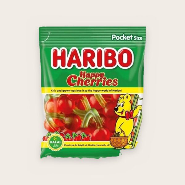 Bonbons Haribo Happy Cherries halal fabriqués en Turquie