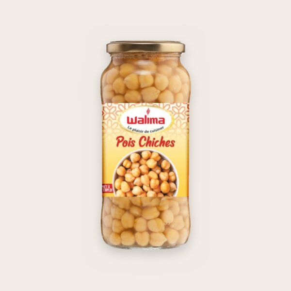 Pois chiches en bocal de verre 540 g