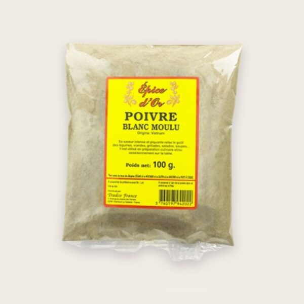 Poivre blanc moulu 100 g