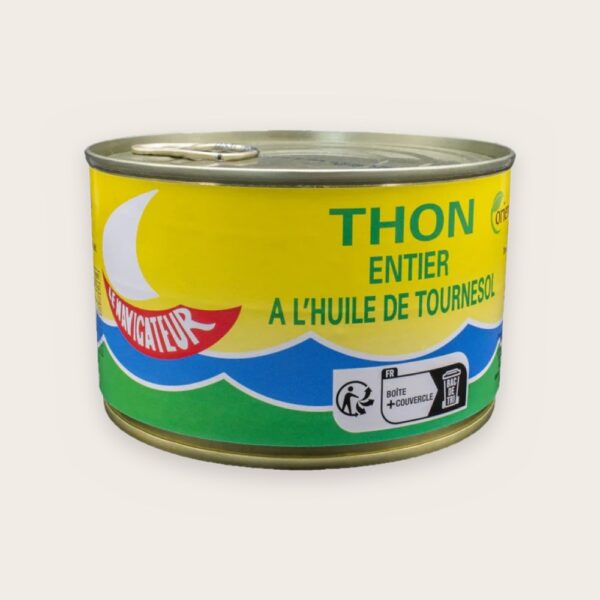 Thon entier à l’huile de tournesol 400 g