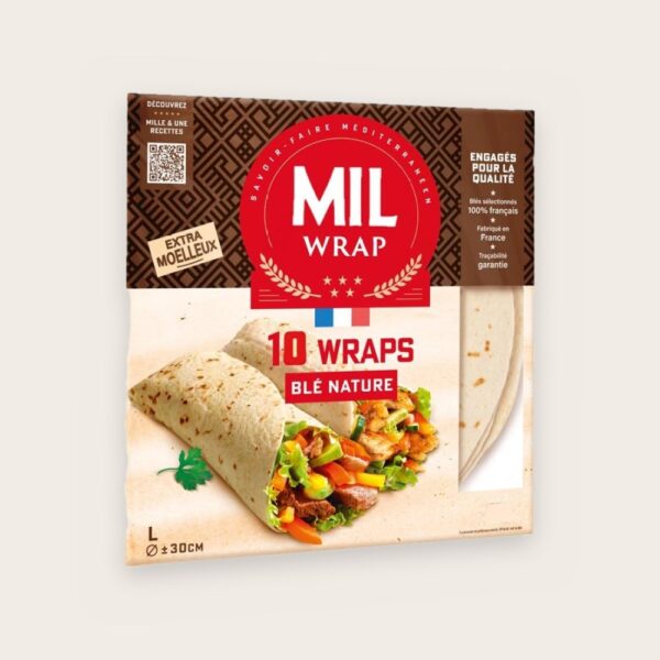 Wraps 30 cm, 10 pièces (900 g)
